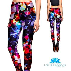 Lotus Leggings Gemstone Leggings L